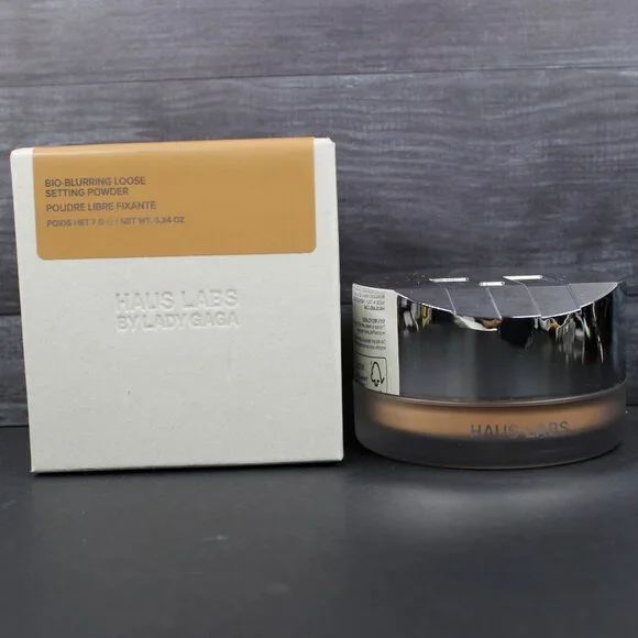 Haus Labs Bio-Blurring Loose Setting Powder Deep Honey 7g / 0.24 Oz - Picture 2 of 5